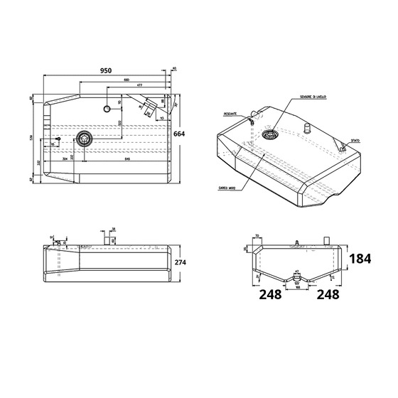 Réservoir De Carburant Sic Electronics Division 133 Lt