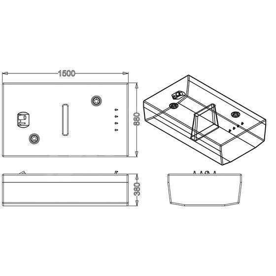 450-Liter-Kraftstofftank von Sic Electronics Division