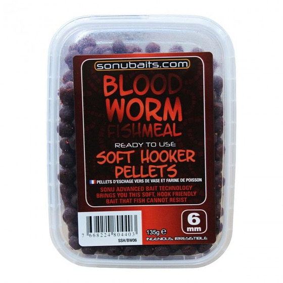 Sonubaits Soft Hooker Pellets Bloodworm Fishmeal
