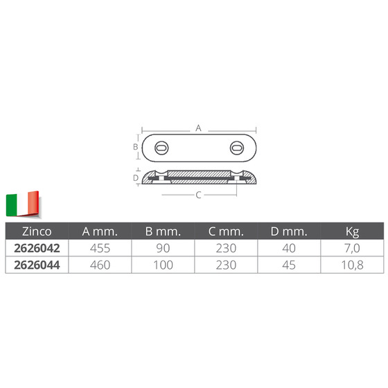 Tecnoseal Fairline Anode