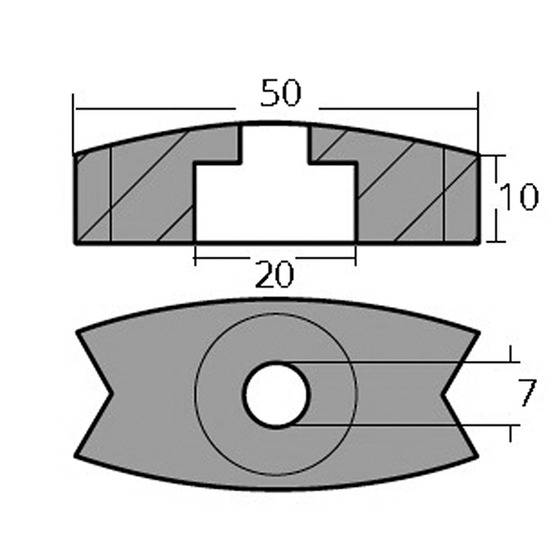 Tecnoseal Anode For Bow Thrust Volvo