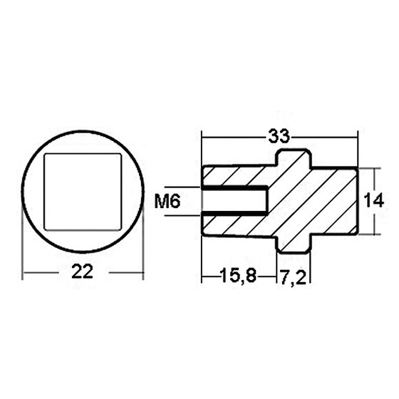 Tecnoseal Anode For Yamaha 75/300 Hp Engine