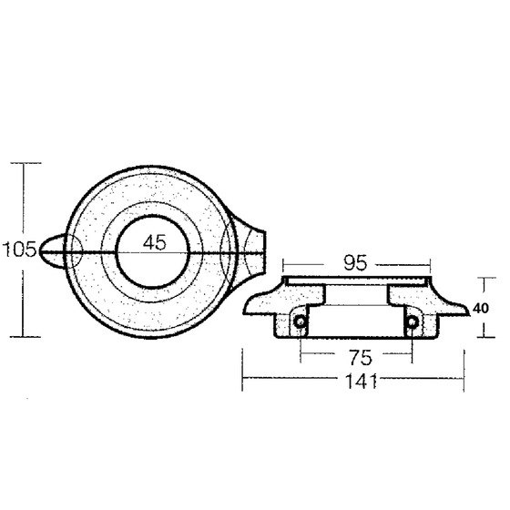 Tecnoseal Collar For Sail Drive 130/150 Hp