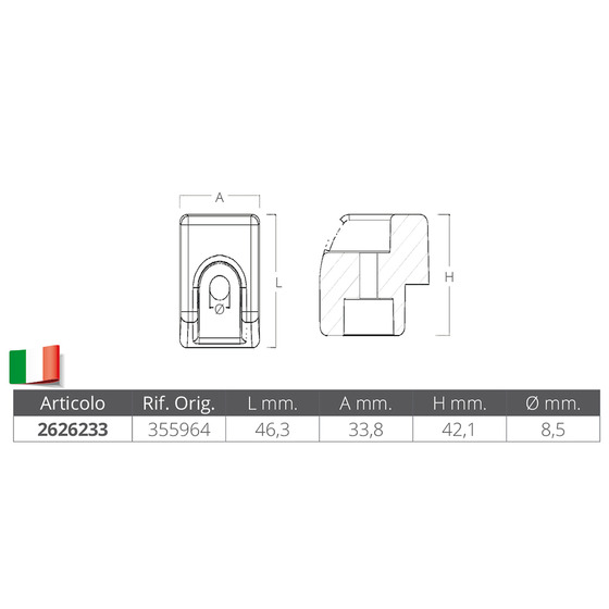 Tecnoseal Cube For Evinrude Engine G2 Series 200-300