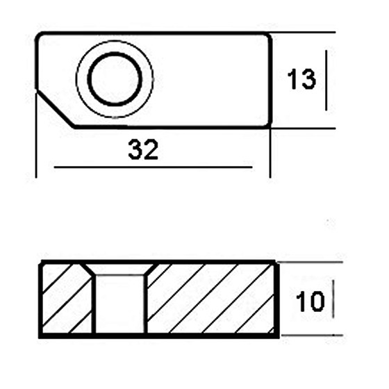 Tecnoseal Cube For Yamaha 150/350 Hp Engine