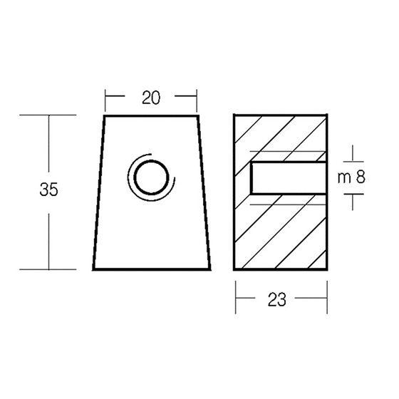 Tecnoseal Trapezoidal Cube Or.ref.67c-45251-00