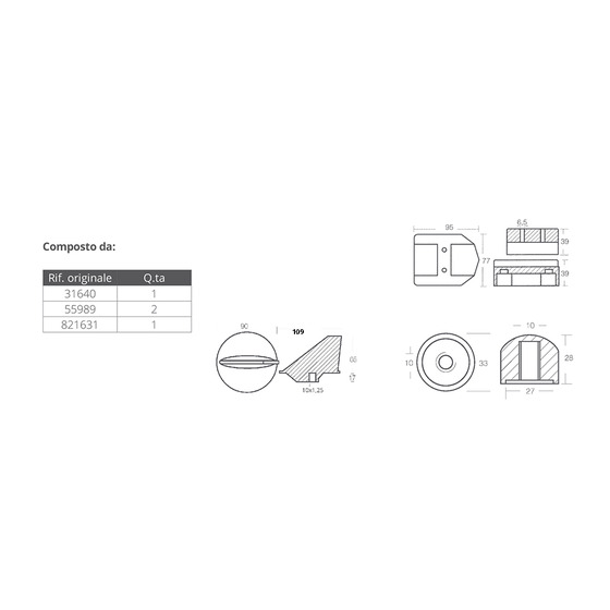 Tecnoseal Anodes Kit For Mercruiser Alpha I Gen I