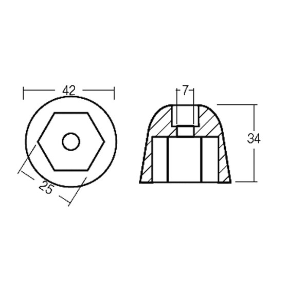 Empuje lateral de proa Tecnoseal Ogiva Per Thrust para sleipner Sp125