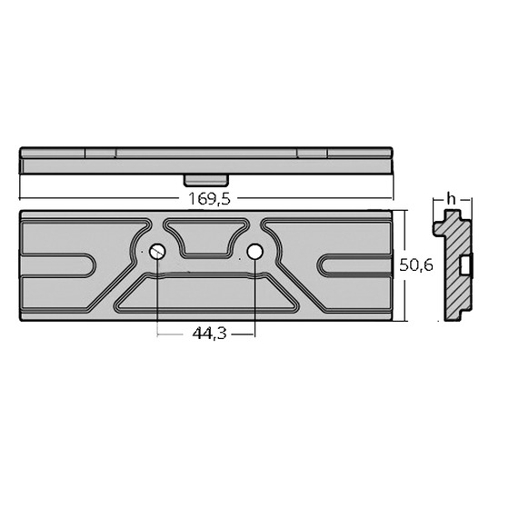 Plaque Tecnoseal pour moteurs 150 Hp 4t