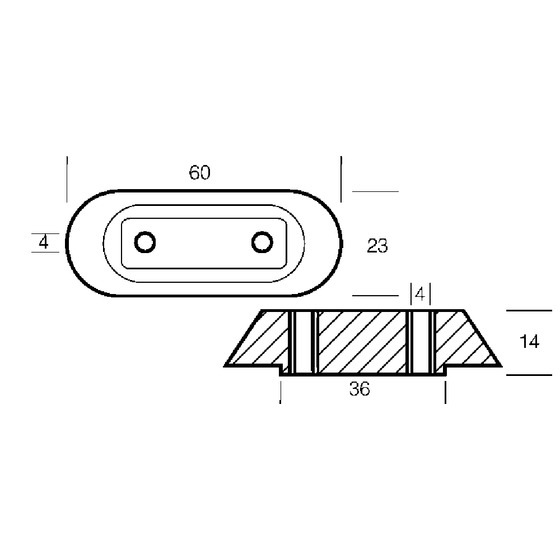 Tecnoseal Plate For 2/15 Hp Engine