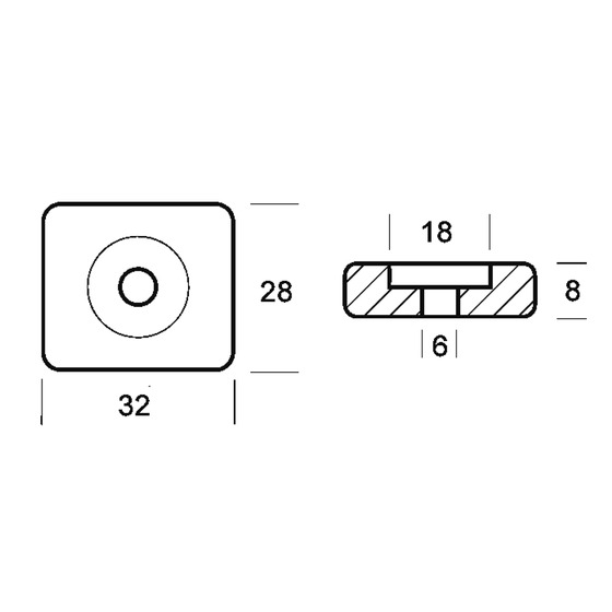 Tecnoseal Plate For 8/50 Hp Engine