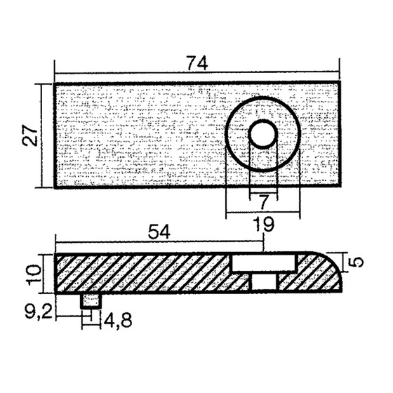 Tecnoseal Plate For 200/275 Hp Verado Engine