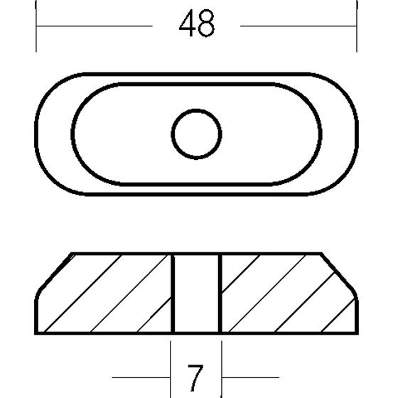 Tecnoseal Small Plate For Engine 2/55 Hp 2t