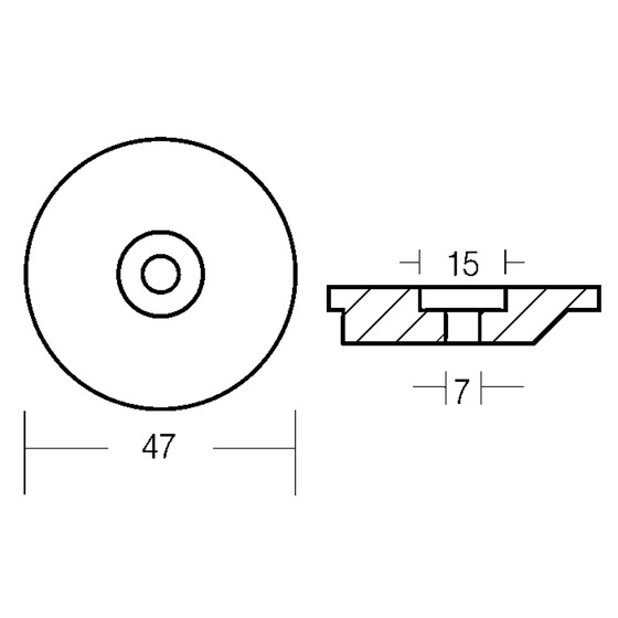 Tecnoseal Small Plate For 9 9-15 Hp