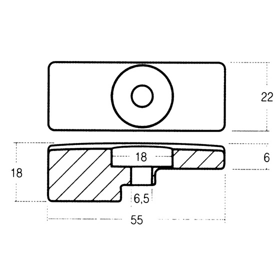 Tecnoseal Small Plate For Df Engine 60/140 Hp