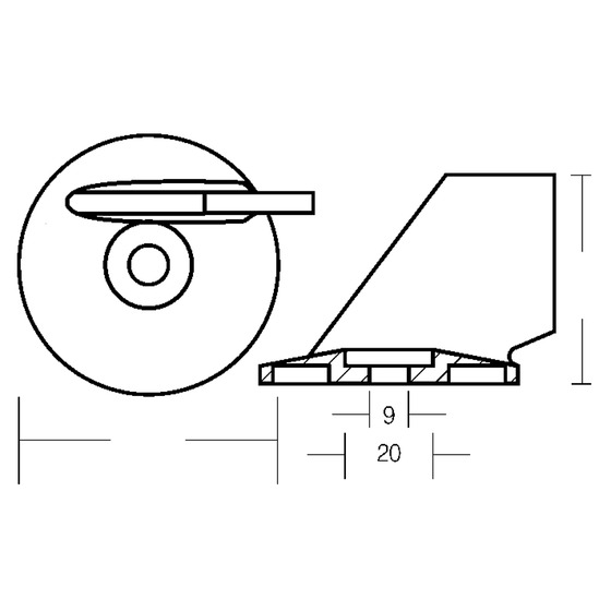 Tecnoseal Fin For 25/50 Hp Engine