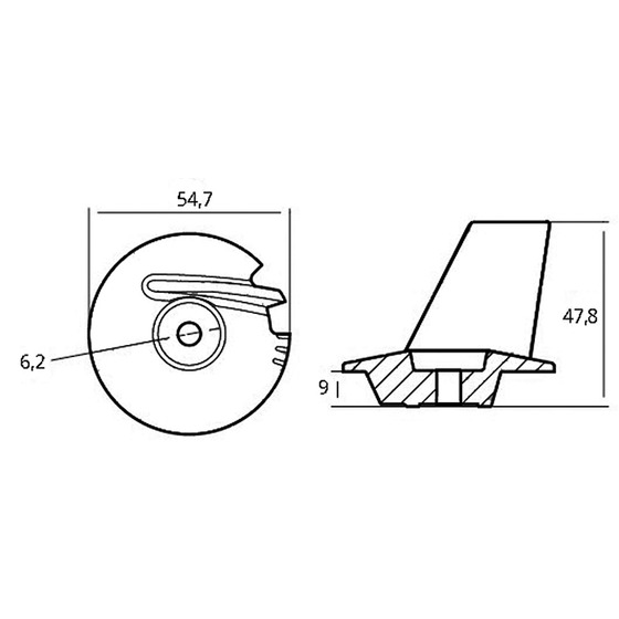 Tecnoseal Fin For Engine 8/20 Hp