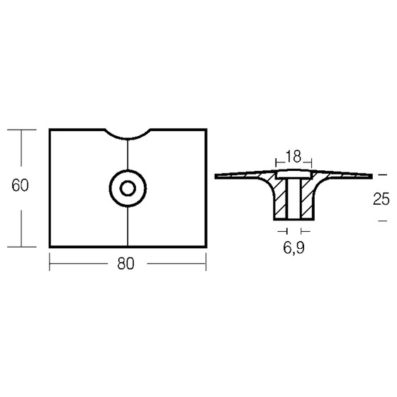 Tecnoseal Plate For Yamaha Engine 8-25 Hp 4t