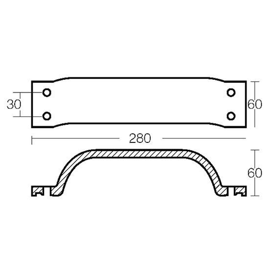 Tecnoseal-Platte für 150/275-PS-Motoren