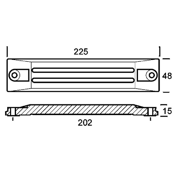 Tecnoseal Flat Plate For 75/225 Hp Engine