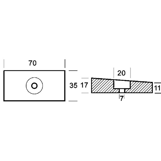 Tecnoseal Plate For 75/225 Hp Engine