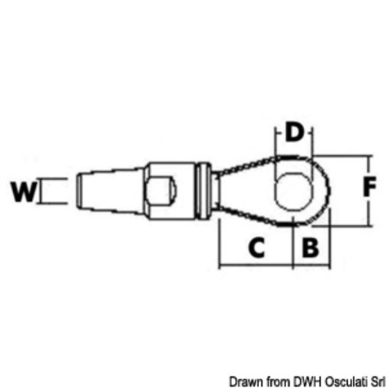 Lewmar Eyelet Terminal 7 Mm