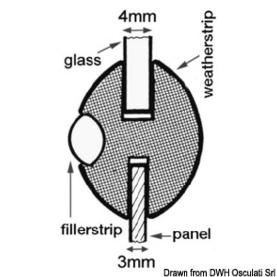 Tessilmare Profilo Per Guarnizione Finestrini