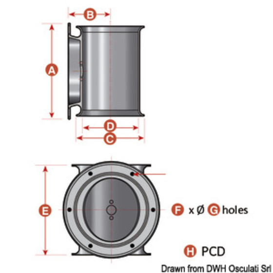 Tunnel Lewmar pour propulseur arrière