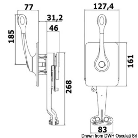 Ultraflex Low-profile Bulkhead Single-lever Control