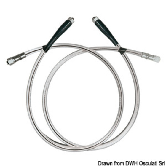 Ultraflex Pair Of Silver Steer High-pressure Hoses