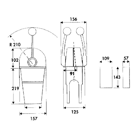 Boîtier de commande double Vdm Reya Sas Mt3