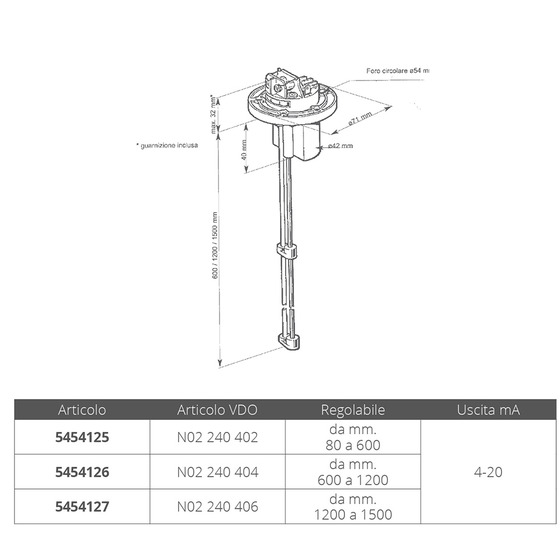 Vdo Capacitive Sensor Clear Water