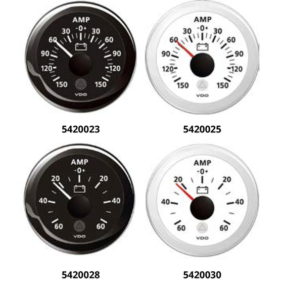 Vdo Amperometer Diam.  Mm.52