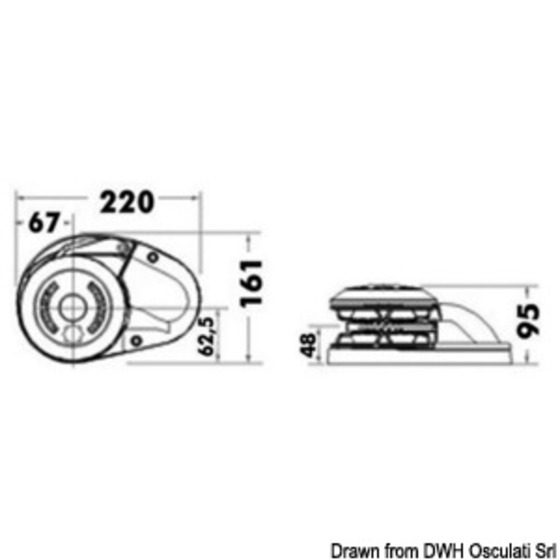 Lewmar Cpx1 Low Winch (700 W)