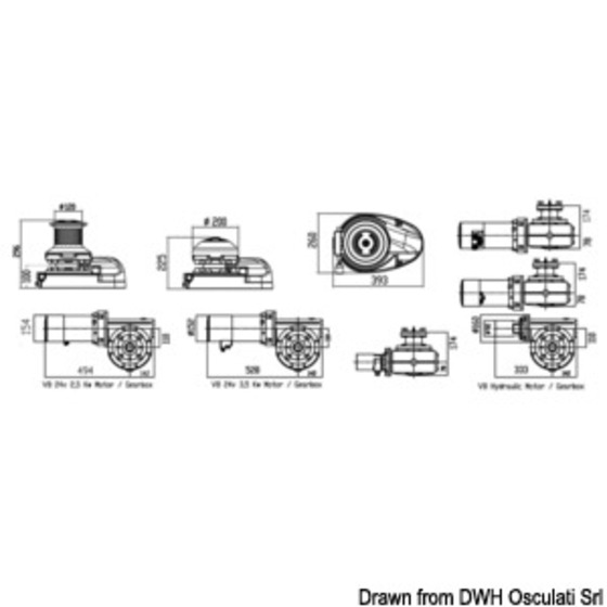 Lewmar V8 Gd Windlass3500w And V8 Hydraulic Gd Windlass