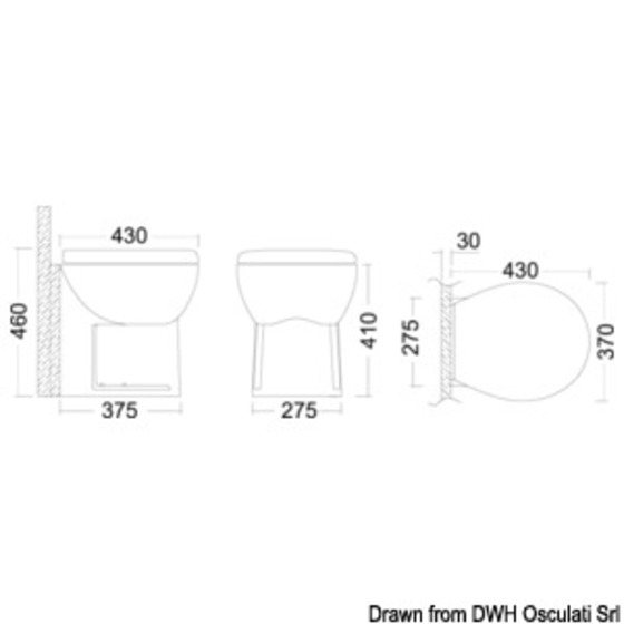 Toilettes électriques Tecma Saninautico (génération 1)