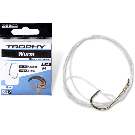 Zebco Trophy Worm Hook-to-nylon
