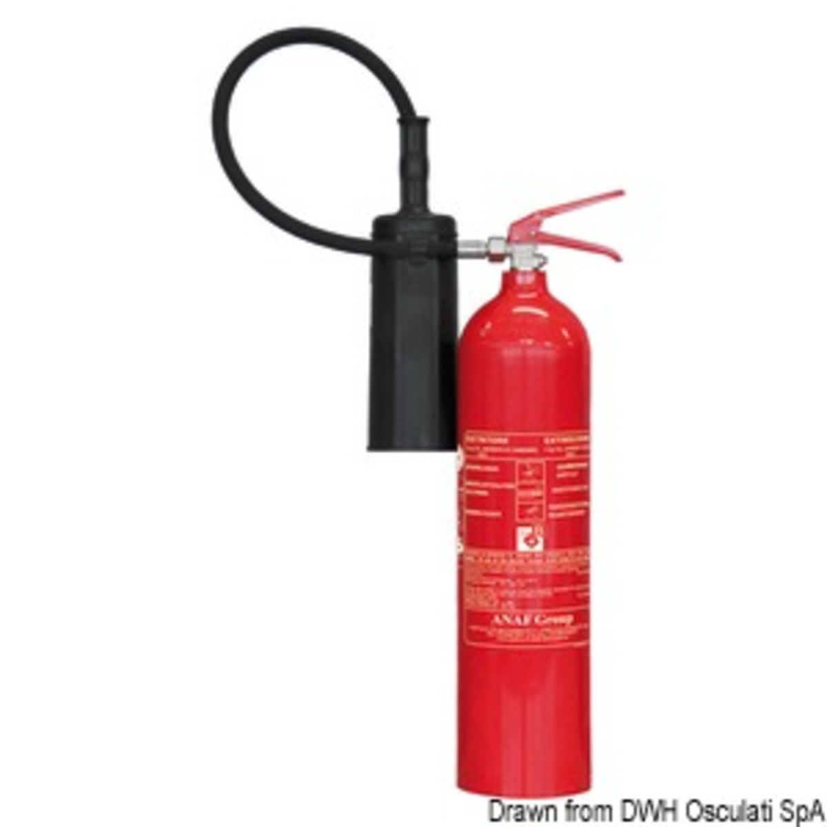 Anaf Antincendi Med-approved Fire Extinguisher - Solas CO2 extinguisher 5 kg MED