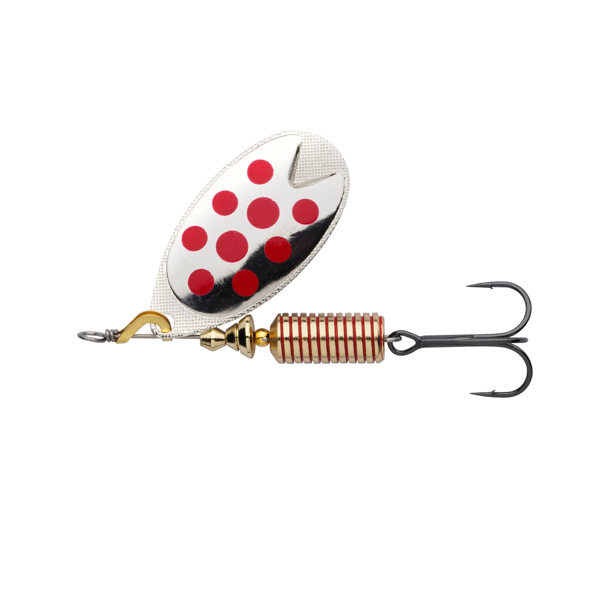 Abu Garcia Fast Attack Spinners 7 G - Silver-Red Dots - 40 mm