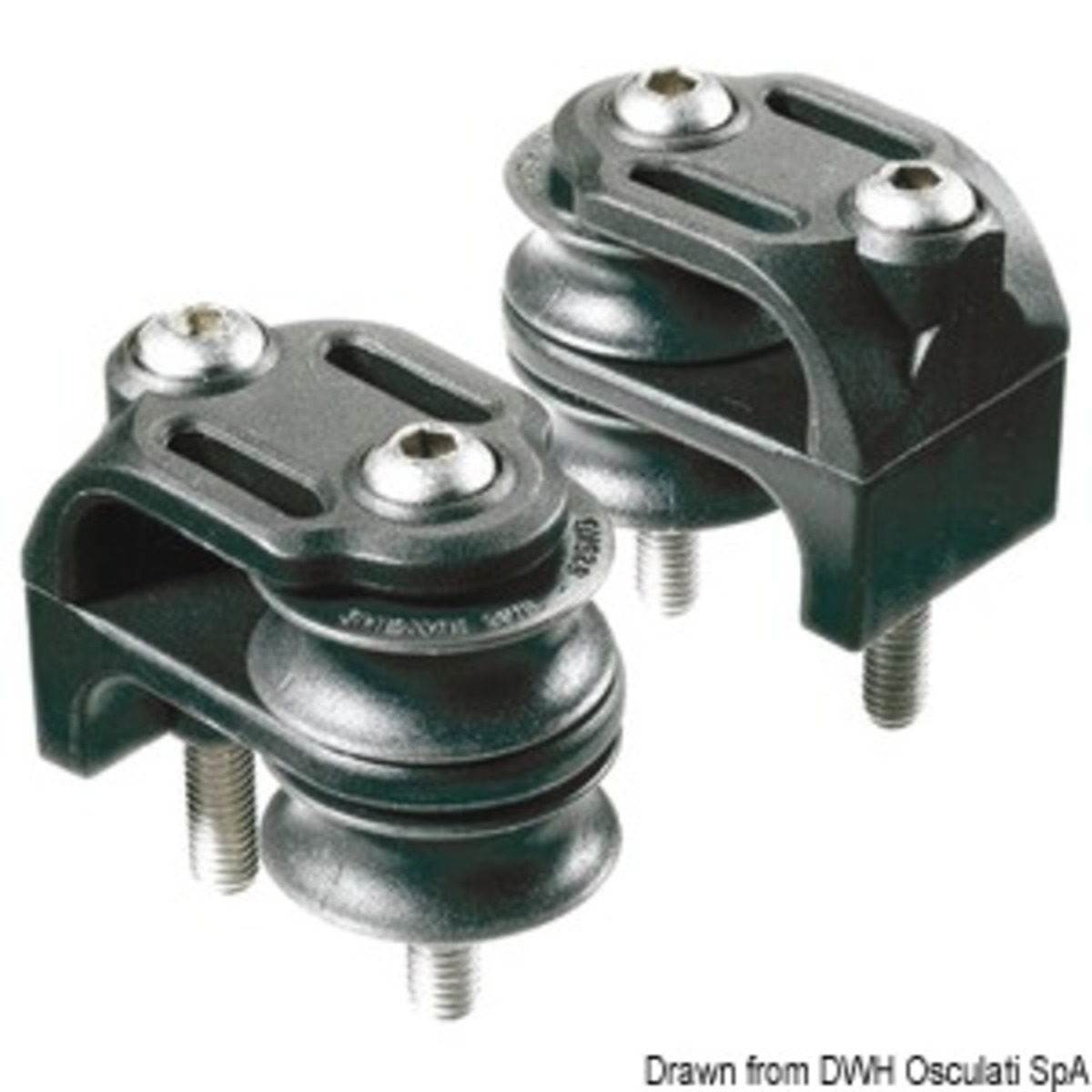 Lewmar-Zubehör für Trolleys der Ntr-Serie - Paar 29-mm-Doppelrollen