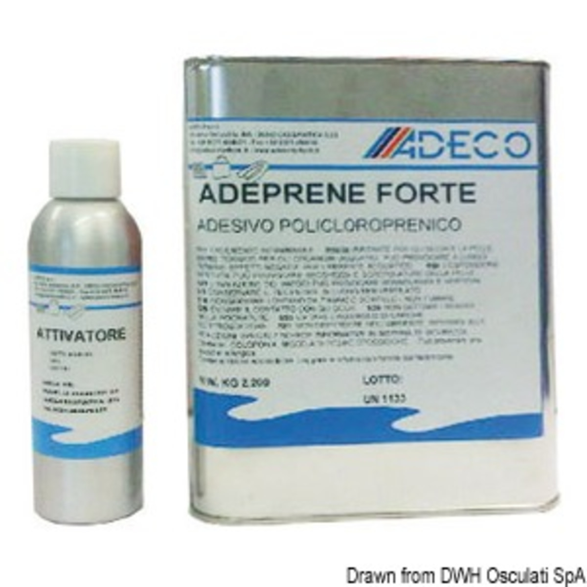 Adhésif Adeco pour tissus Adéprène, Néoprène et PVC - Colle adéprène pour néoprène 2000 g