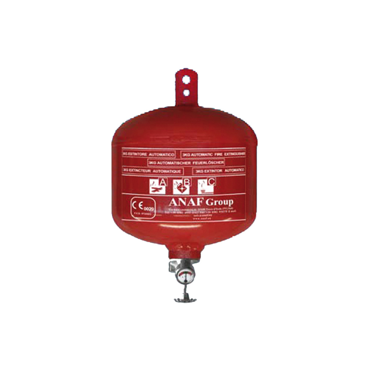 Anaf Powder Automatic Fire Extinguisher With Gauge - FIRE EXTINGUISHER KG.3