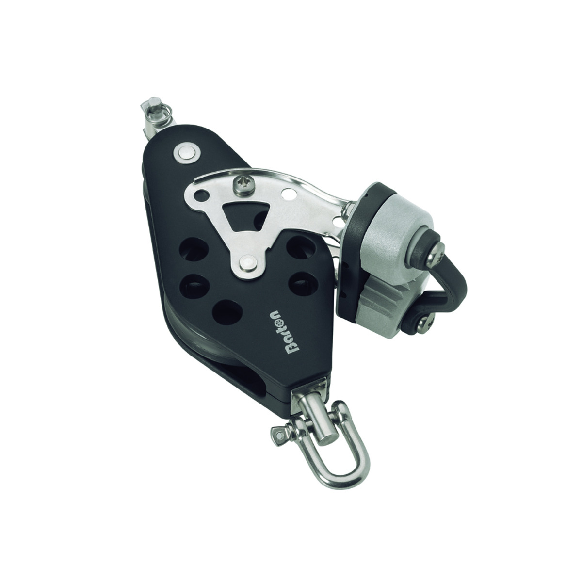 Barton Marine Fiddle Block - Swivel + Becket + Cam - FIDDLE BLOCK - SWIVEL + BECKET + CAM - diam. MM. 10