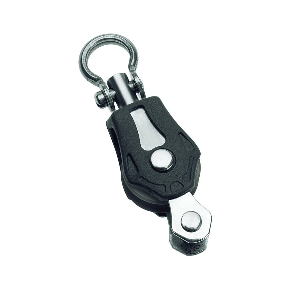 Barton Marine Single Block - Swivel + Becket - SINGLE BLOCK - SWIVEL + BECKET - diam. MM. 5