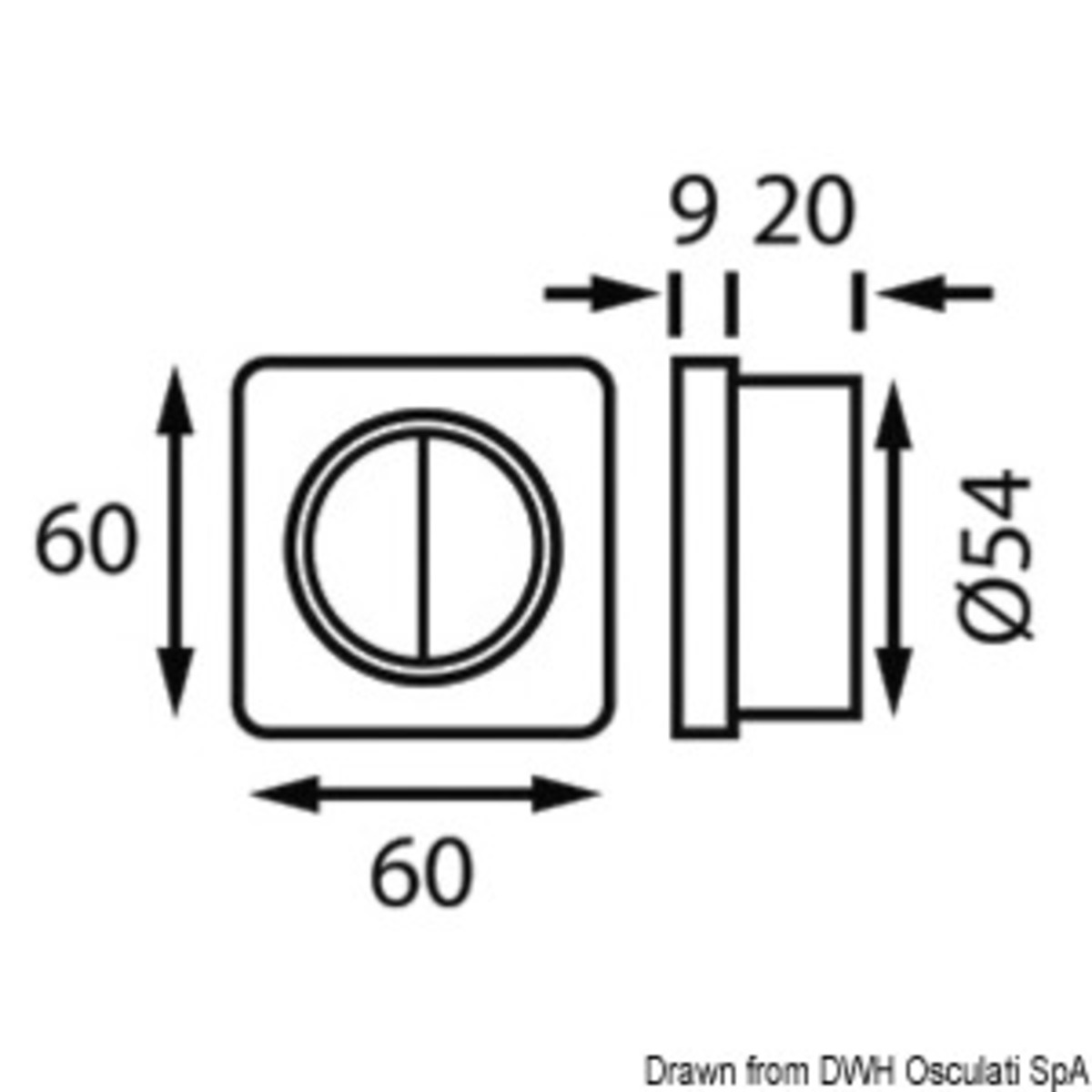 Batsystem Socket And Switch - Double switch 10 A white/white