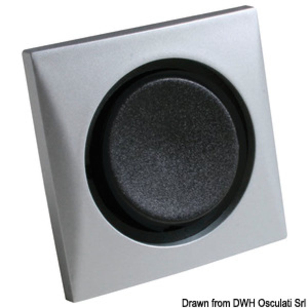 Batsystem Socket And Switch - Single switch 10 A matt nickel/black