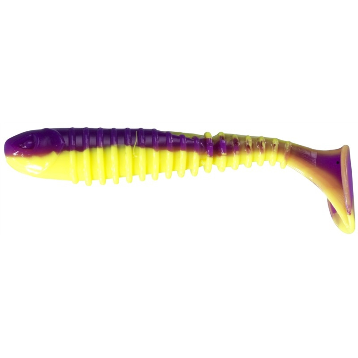 Berkley Flex Rib Shad - 9 cm - Purple Chartreuse