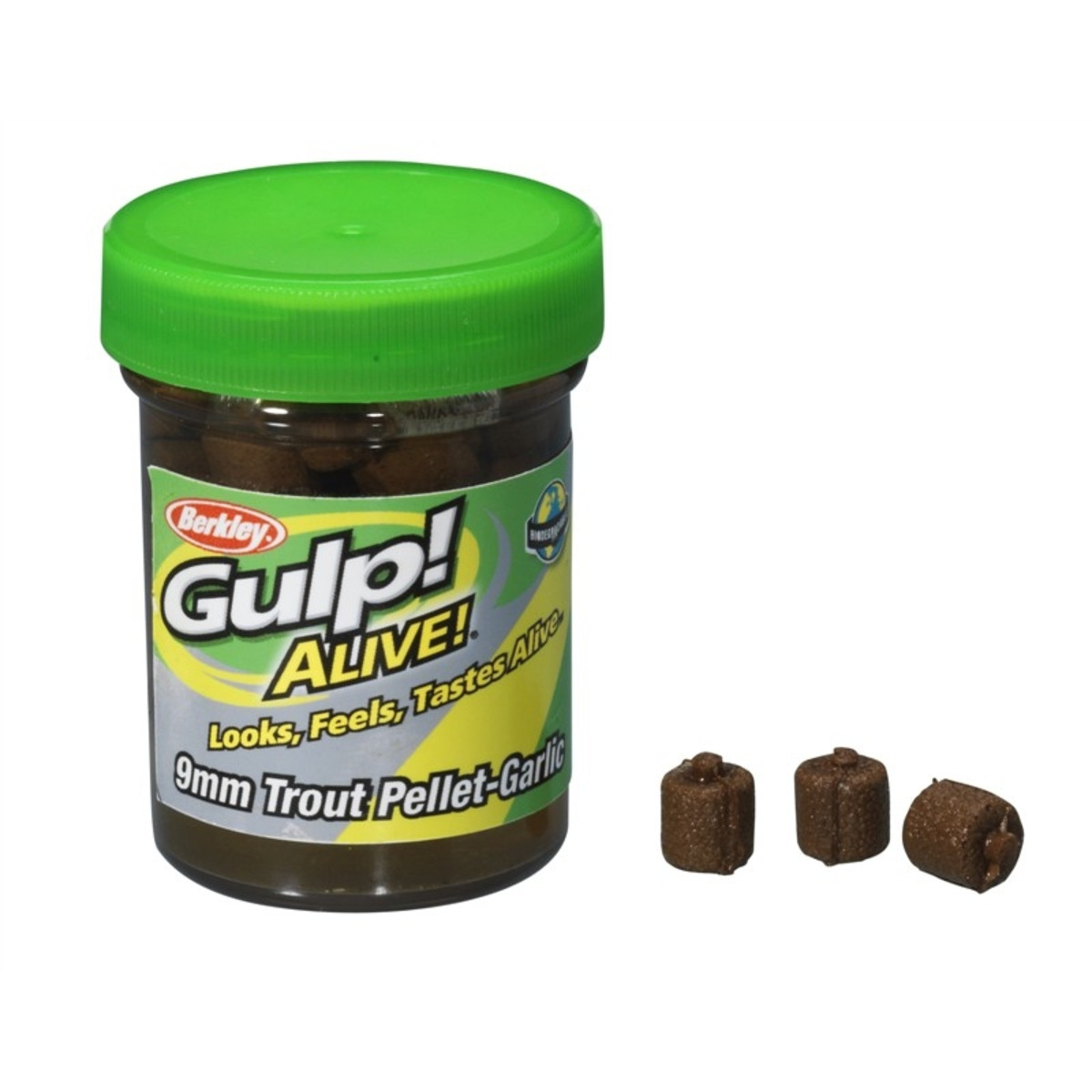 Berkley Gulp! Alive Trout Pellet - 2,1 oz – 59 g - Garlic-Natural