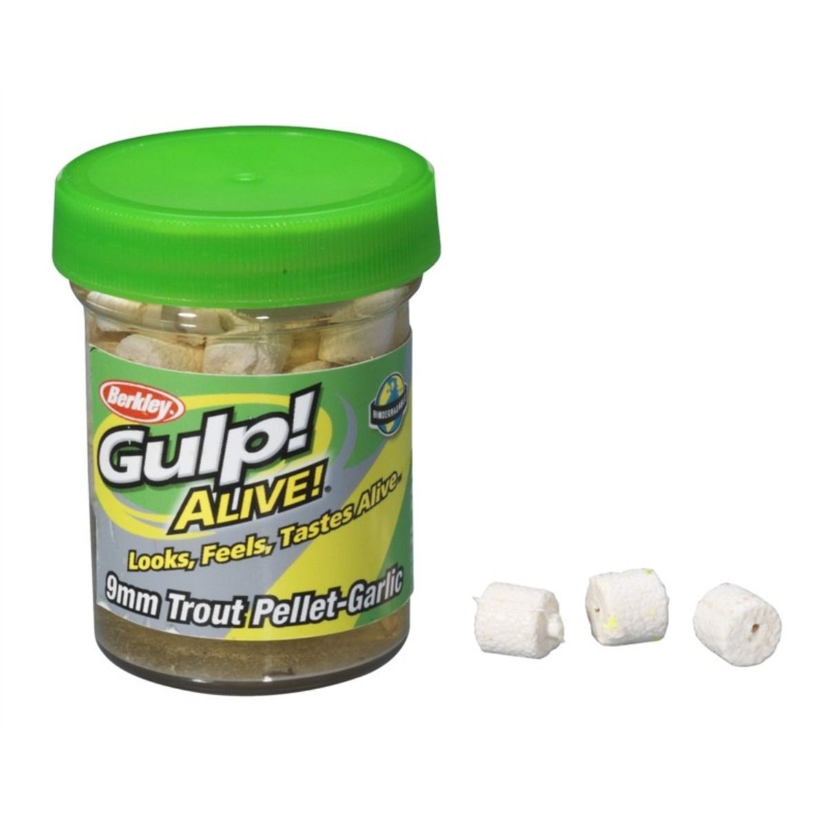 Berkley Gulp! Alive Trout Pellet - 2,1 oz – 59 g - Garlic-White