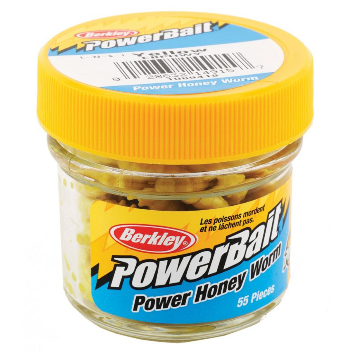 Berkley Powerbait Power Honey Worms - 2.5 cm - Yellow